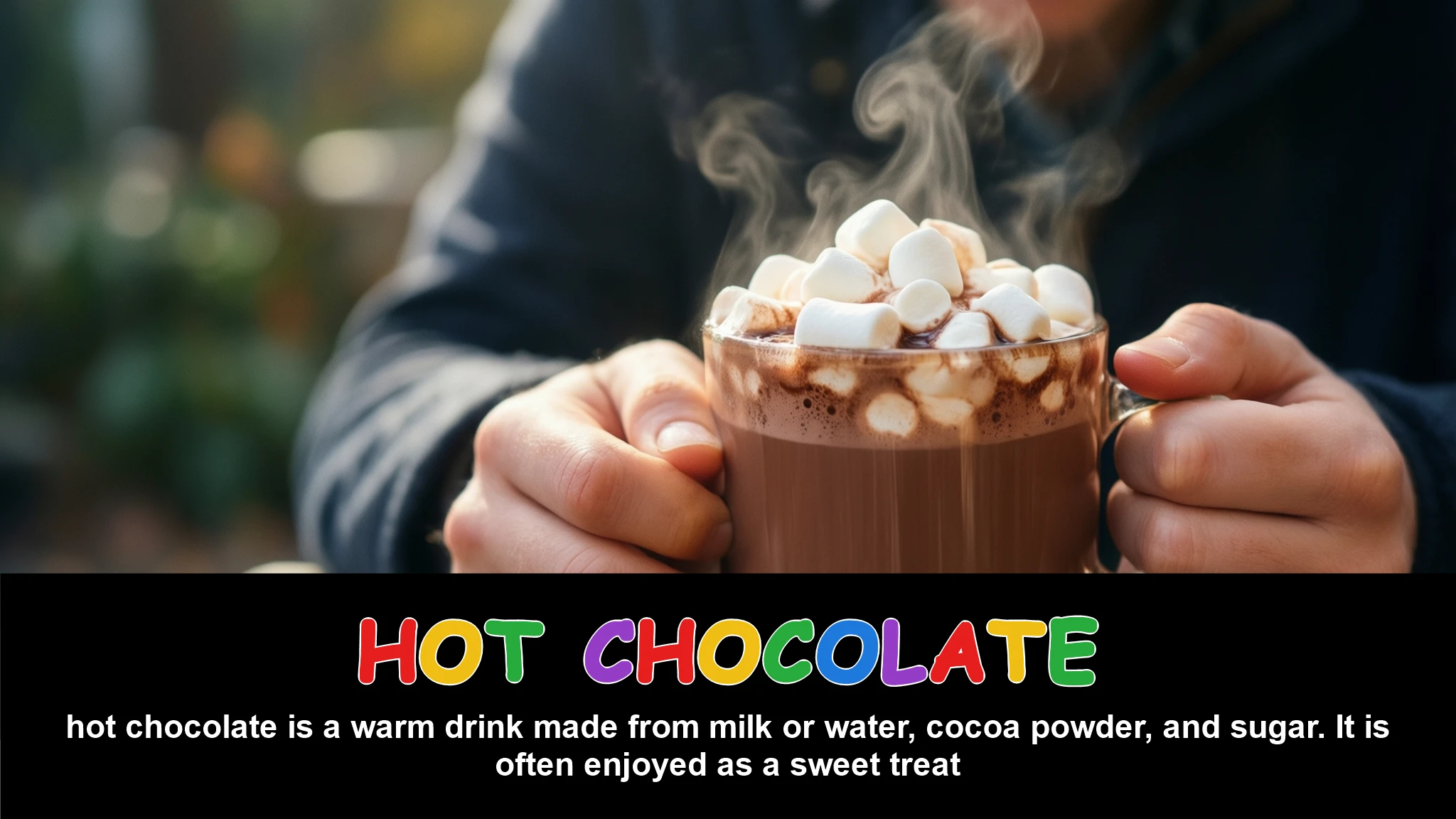 English Illustration for hot chocolate